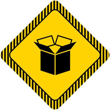 Icon of open carton boxのイラスト素材