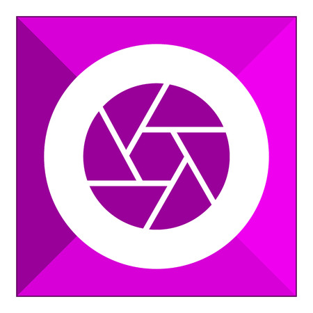 Icon of camera lens shutterのイラスト素材