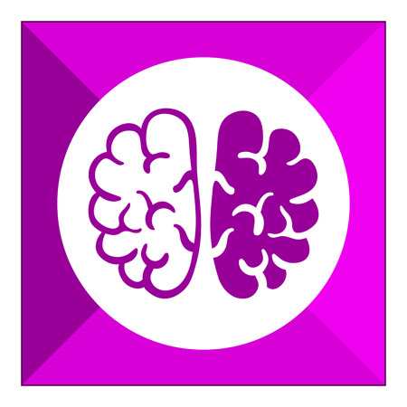 Icon of human brain hemispheresのイラスト素材