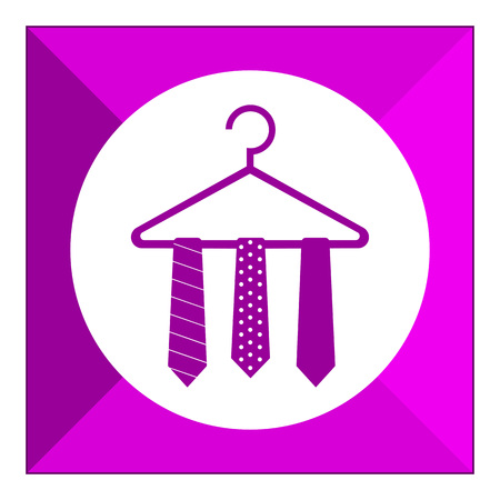 Icon of neckties on hangerのイラスト素材