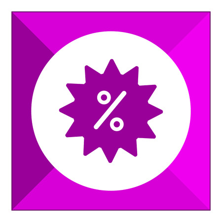Icon of sale label with percent signのイラスト素材