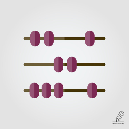 Icon of counting frame beadsのイラスト素材