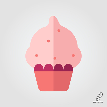 Cupcake iconのイラスト素材