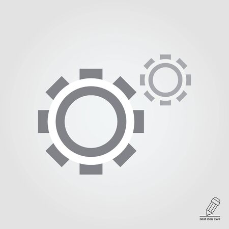 Gear wheels iconsのイラスト素材