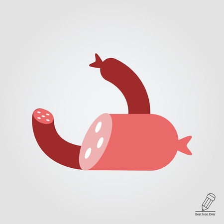 Icon of cut sausagesのイラスト素材
