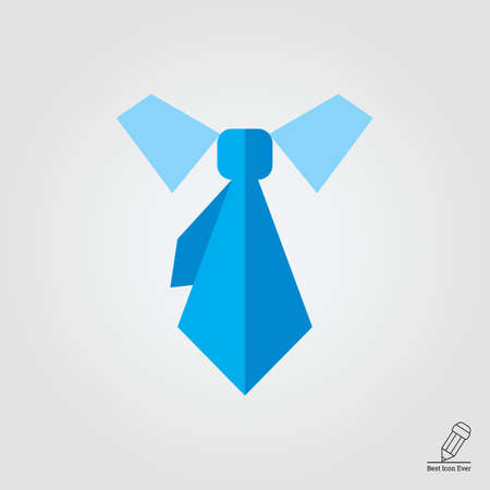 Icon of necktie and shirt collarのイラスト素材
