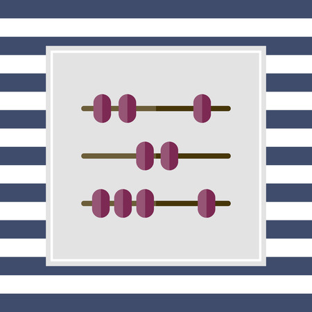 Icon of counting frame beadsのイラスト素材