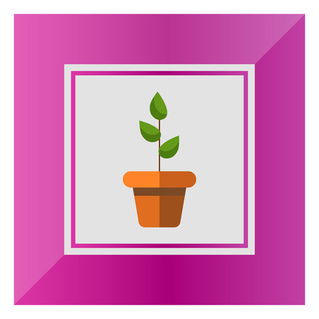 Icon of potted plantのイラスト素材