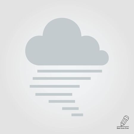 Icon of cloud and fog signのイラスト素材
