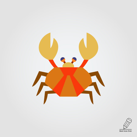Crab iconのイラスト素材