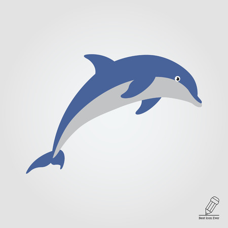 Dolphin iconのイラスト素材