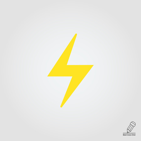 Icon of lightning signのイラスト素材