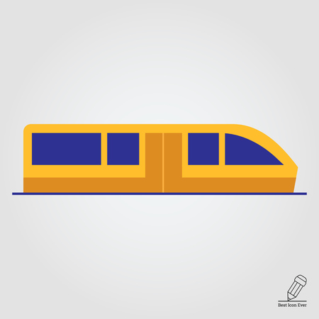 Subway train iconのイラスト素材