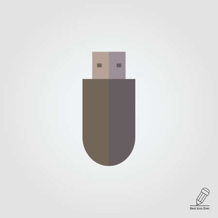 Icon of USB flash drive without cover