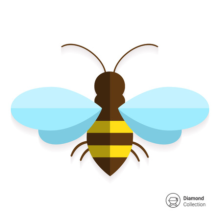 Bee iconのイラスト素材