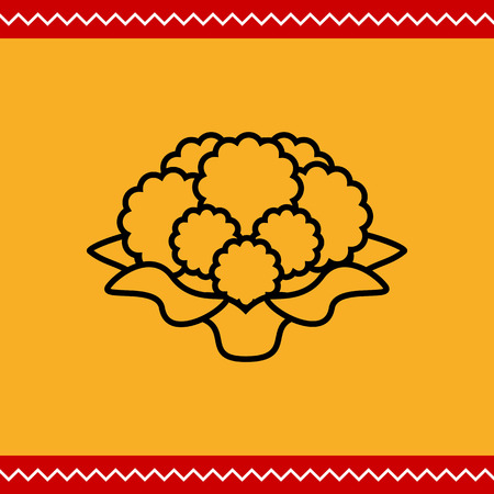 Icon of cauliflower curdのイラスト素材