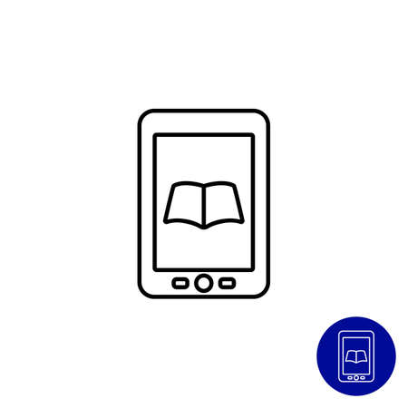 Icon of electronic bookのイラスト素材