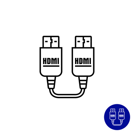Icon of HDMI to HDMI cableのイラスト素材