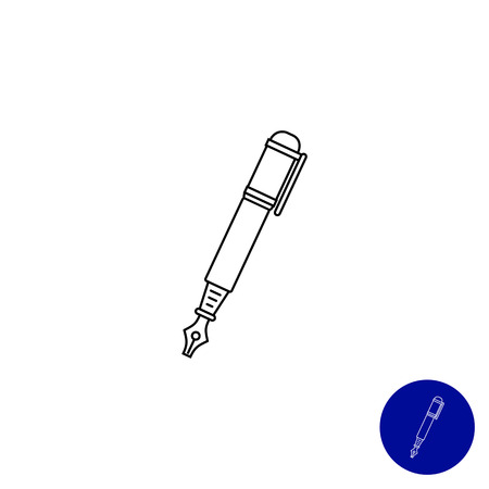 Ink pen iconのイラスト素材