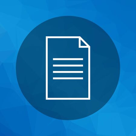 Icon of document with folded upper cornerのイラスト素材