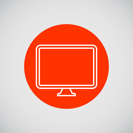 Computer monitor iconのイラスト素材
