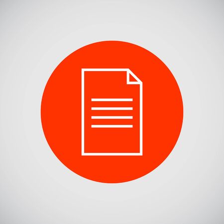 Icon of document with folded upper cornerのイラスト素材