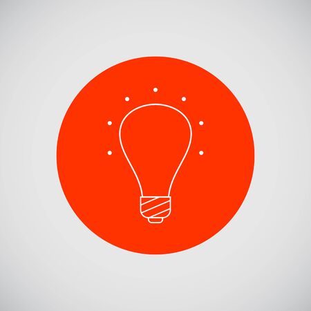 Line icon of ultraviolet lightbulbのイラスト素材