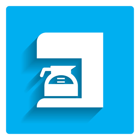 Icon of coffee maker with jar filled with coffeeのイラスト素材