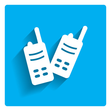 Icon of walkie-talkie setのイラスト素材