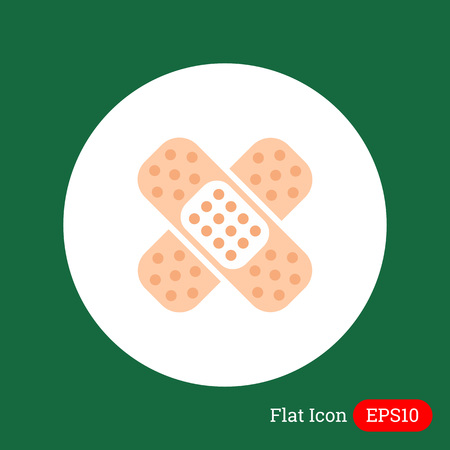 Icon of crossed pieces of adhesive plasterのイラスト素材