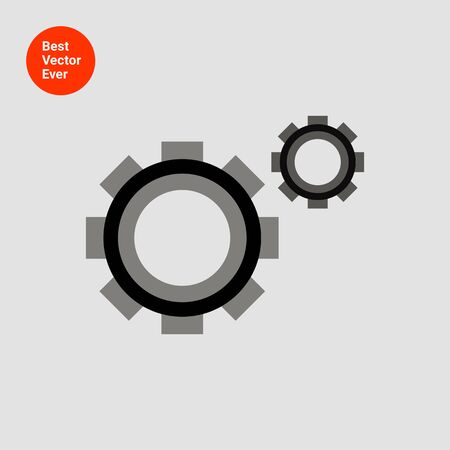 Gear wheels iconsのイラスト素材