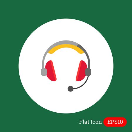 Headset iconのイラスト素材