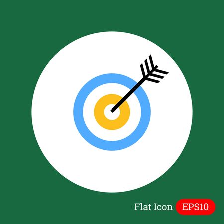 Icon of dart hitting targetのイラスト素材