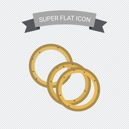 Onion rings iconのイラスト素材