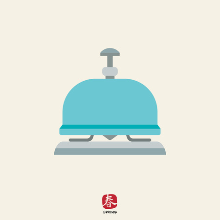Icon of reception bellのイラスト素材