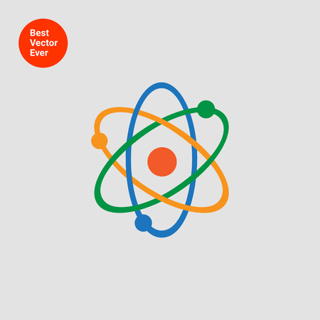 Atom model iconのイラスト素材