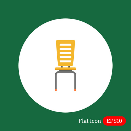 Ion of yellow plastic chairのイラスト素材