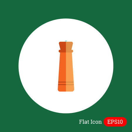 Icon of wooden pepper millのイラスト素材