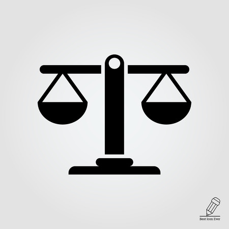 Icon of balanced scalesのイラスト素材