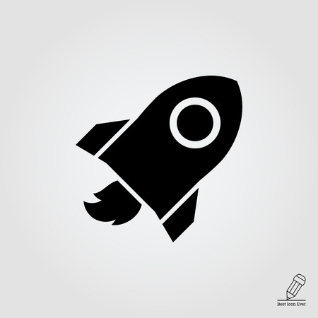 Space rocket iconのイラスト素材