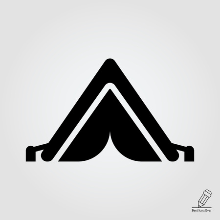 Tourist tent iconのイラスト素材