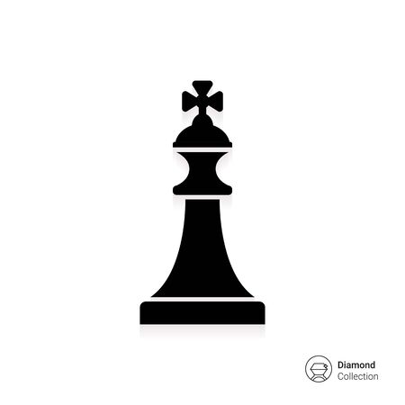 Chess king iconのイラスト素材