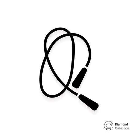 Jumping rope iconのイラスト素材
