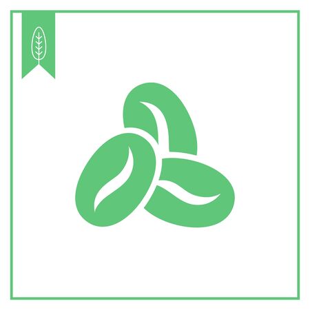 Icon of three coffee beansのイラスト素材
