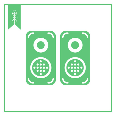 Acoustics speakers iconのイラスト素材