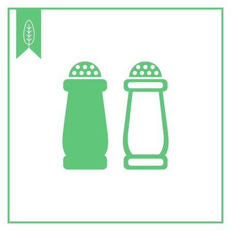 Icon of salt and pepper shakersのイラスト素材