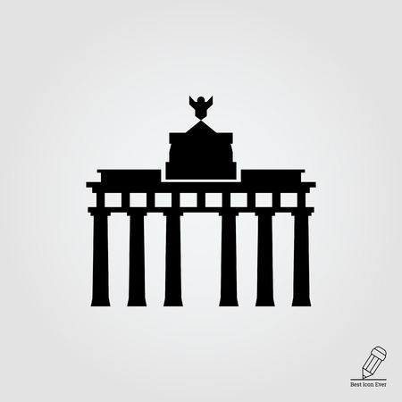 Brandenburg gate iconのイラスト素材