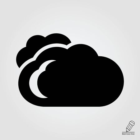 Icon of cloudsのイラスト素材