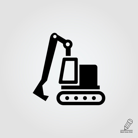 Excavator iconのイラスト素材