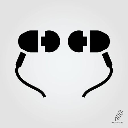 Icon of in-ear headphonesのイラスト素材